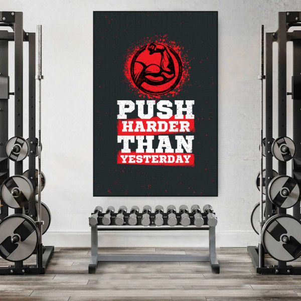 Tablou Motivational Push Harder Than Yesterday MTS7 - Img 5