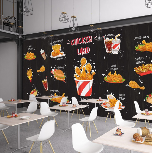 Fototapet Fast Food Chicken Land FTS18