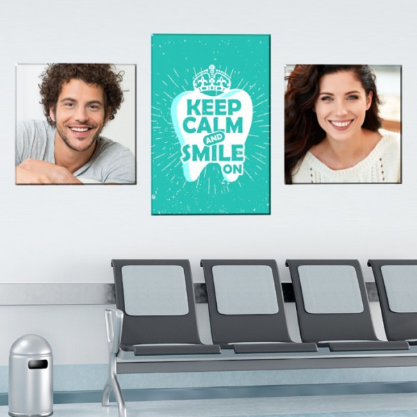 Tablou Canvas Keep Calm and Smile On TH36 - Img 3