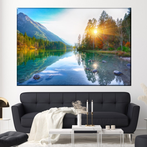 Tablou Canvas Rasarit pe Lac TOPSN7 - Img 3
