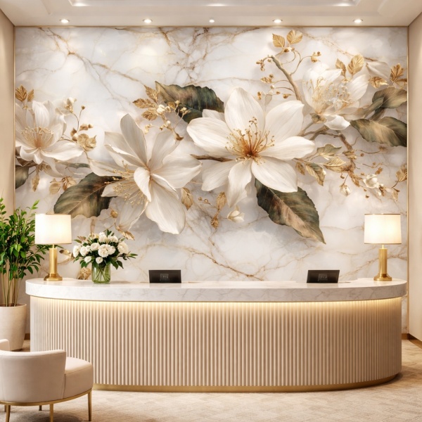Fototapet Magnolia Marble Elegance Receptie