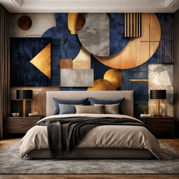 Fototapet Urban Prestige, Geometrie Modernă ATX39 Dormitor Masculin