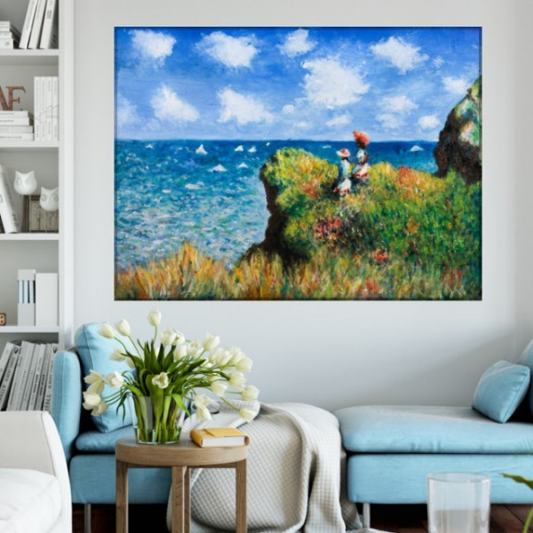 Tablou Claude Monet Plimbare pe Coasta Pourville