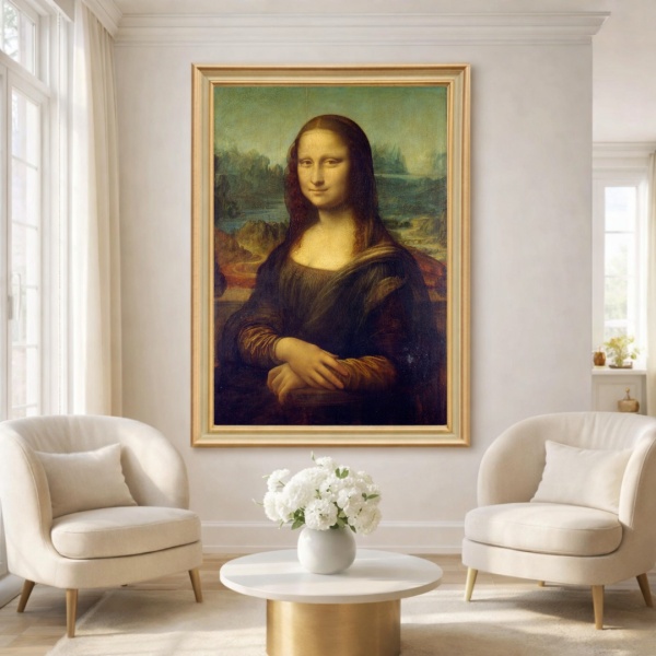 Tablou Mona Lisa – Capodopera lui Leonardo da Vinci PCR8 in Salon