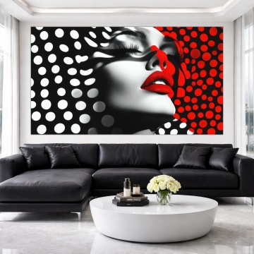 Tablou Canvas – Red Velvet Lips CRA6