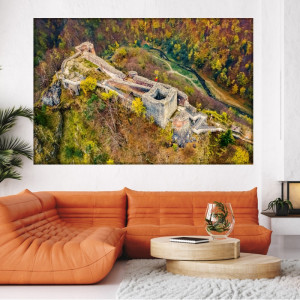 Tablou Canvas Cetatea Poenari Transfăgărășan ROM22