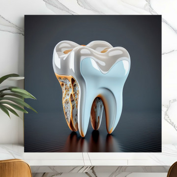 Tablou Canvas Dinte 3D Artistic Digital TH62