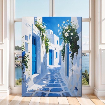 Tablou Canvas Drumul către Mare în Grecia GRP29