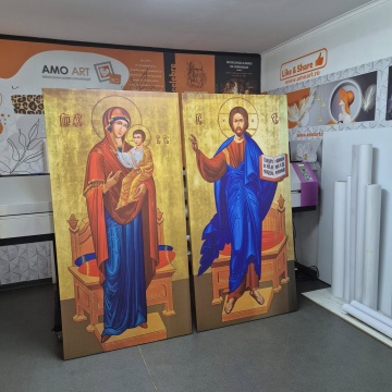 Tablou Canvas Icoana Iisus Hristos Mântuitorul ICR29 - Img 4