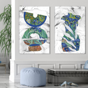 Tablou Canvas Ilustratie Mix Abstract-Modern Irisi Van Gogh VVG25B - Img 6