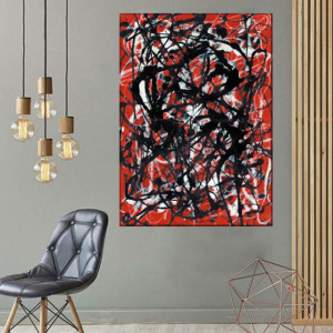 Tablou Canvas Jackson Pollock Free Form ARJP1 - Img 3