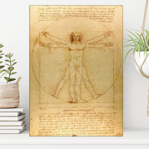Tablou Leonardo da Vinci Omul Vitruvian DAV1