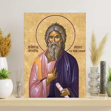 Canvas Icoana Sfântului Apostol Andrei – Ocrotitorul României TRO5