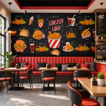 Fototapet Fast Food Chicken Land GMF24