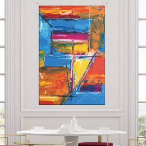 Tablou Canvas Abstract Bucurie de Culori CTB53 - Img 4
