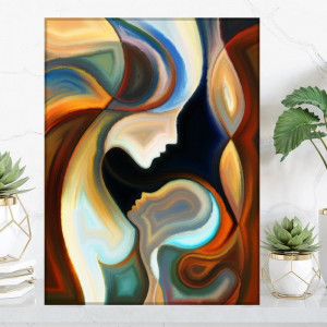 Tablou Canvas Abstract Mama si Copilul ATF58
