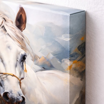 Tablou Canvas Cal Alb Imperial ANLS47 - Img 4