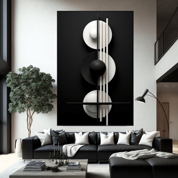 Tablou Canvas Compozitie Geometrica Creativa MYW47 - Img 4