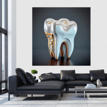 Tablou Canvas Dinte 3D Artistic Digital TH62 - Img 3