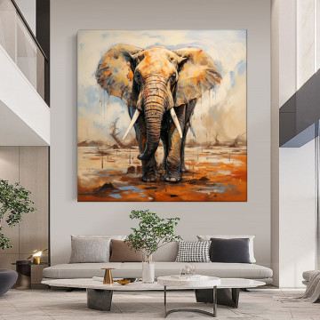 Tablou Canvas Elefantul cu Colti ASJ31