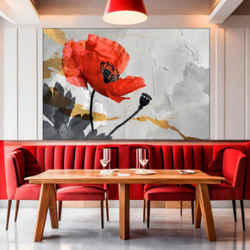 Tablou Canvas Mac Rosu Artistic RM44