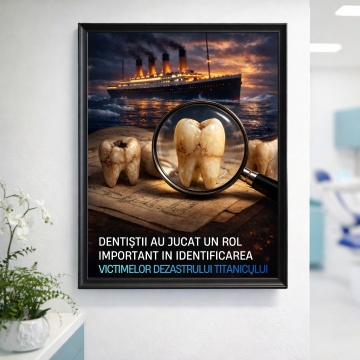 Poster cu Ramă Neagră –Dinții care au spus povestea Titanicului DNT42