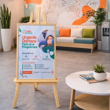 Poster Personalizat + Ramă Aspect Lemn – Tematică Stomatologie - Img 4