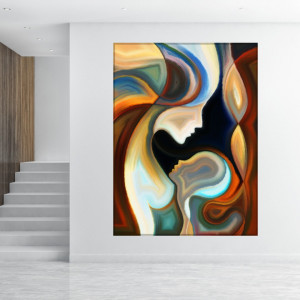 Tablou Canvas Abstract Mama si Copilul ATF58 - Img 3