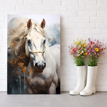 Tablou Canvas Cal Alb Imperial ANLS47