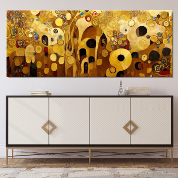 Tablou Canvas Creatie Abstracta dupa Gustav Klimt GKS36