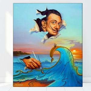 Tablou Canvas Jim Warren, Timpul lui Dali RJW2
