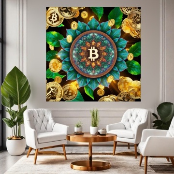 Tablou Canvas Mandala Bitcoin MND1 - Img 3