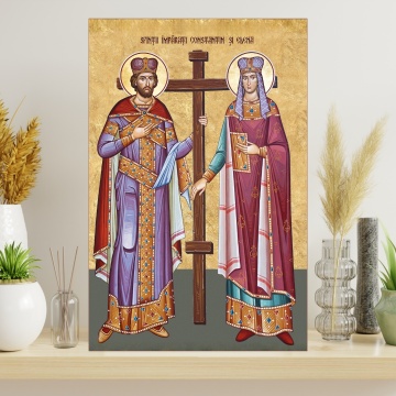 Tablou Canvas – Sfinții Împărați Constantin și Elena TRO8