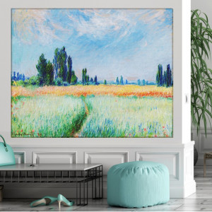 Tablou Canvas Claude Monet, Câmp de Grâu RCM21
