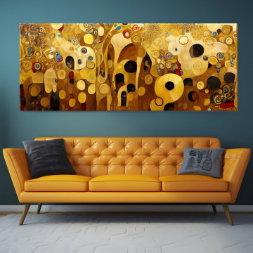 Tablou Canvas Creatie Abstracta dupa Gustav Klimt GKS36 - Img 4