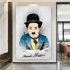 Tablou Canvas Tablou Canvas, Celebritati, Charlie Chaplin TCEF20