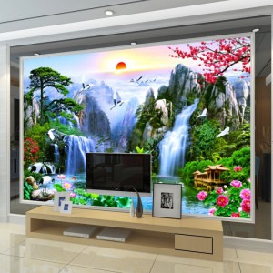 Fototapet 3D Cascade in Peisaj Tropical WTF103F - Img 3