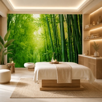 Fototapet 3D Padure de Bambus PFJ68 Salon Masaj Relaxare