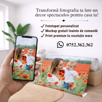 Trimite poza ta la amoart.ro si primesti fototapet personalizat la dimensiuni mari