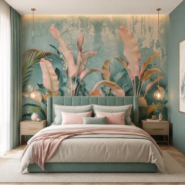 Fototapet Tropical Escape FLAR79 dormitor matrimonial