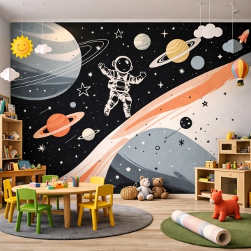 Fototapet Astronaut în Univers – Model Galactic NAS1 - Img 3