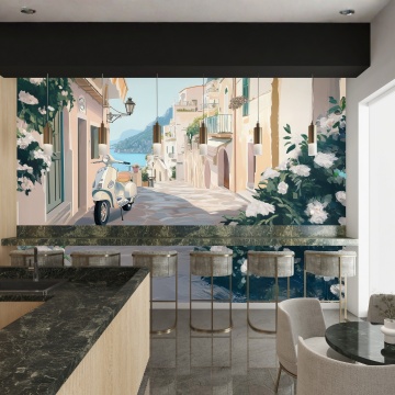 Fototapet Italian Dream – Străduță spre mare PIN64 - Img 3