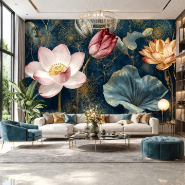 Fototapet Lotus Midnight Couture FLAR85