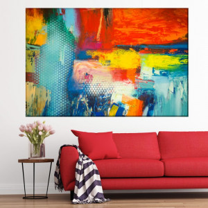 Tablou Canvas Culori Abstracte CTB7