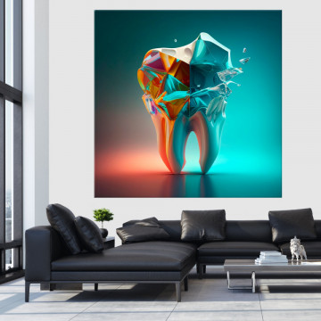 Tablou Canvas Dinte 3D Artistic Digital TH76 - Img 3