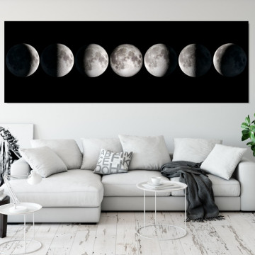 Tablou Canvas Fazele Lunii in Detaliu OUS85