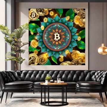 Tablou Canvas Mandala Bitcoin MND1 - Img 5
