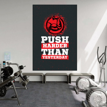 Tablou Motivational Push Harder Than Yesterday MTS7 - Img 4
