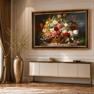 Tablou Vaza cu Trandafiri, Canvas + Rama FAS141