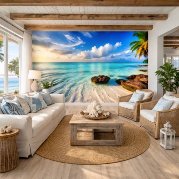 Fototapet Tropical Azure Paradise Living Modern